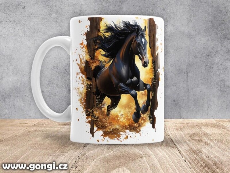 Hrnek - 0382 - Kůň v běhu 02